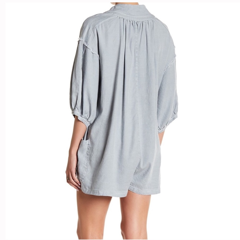 Free People Blue Romper - Picture 3 of 7
